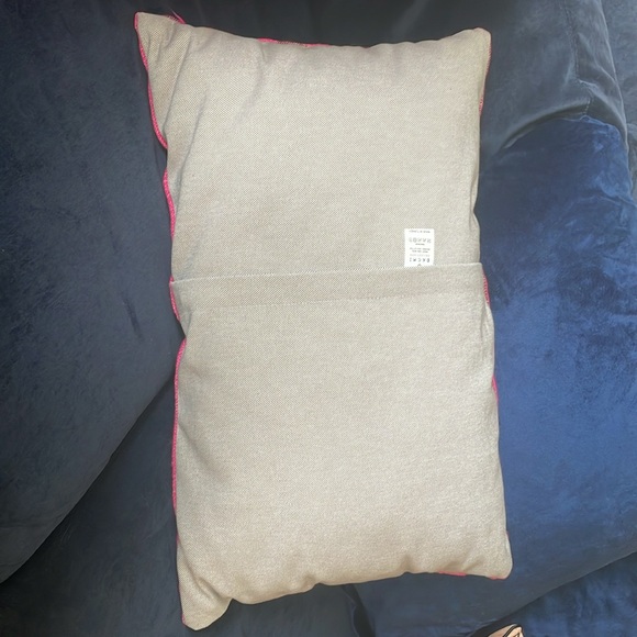 Pink stripe throw pillow - Picture 2 of 3